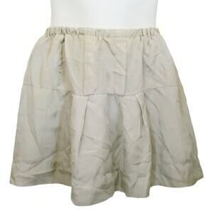 ISABEL MARANT silk mini skater skirt in champagne Size 1 S